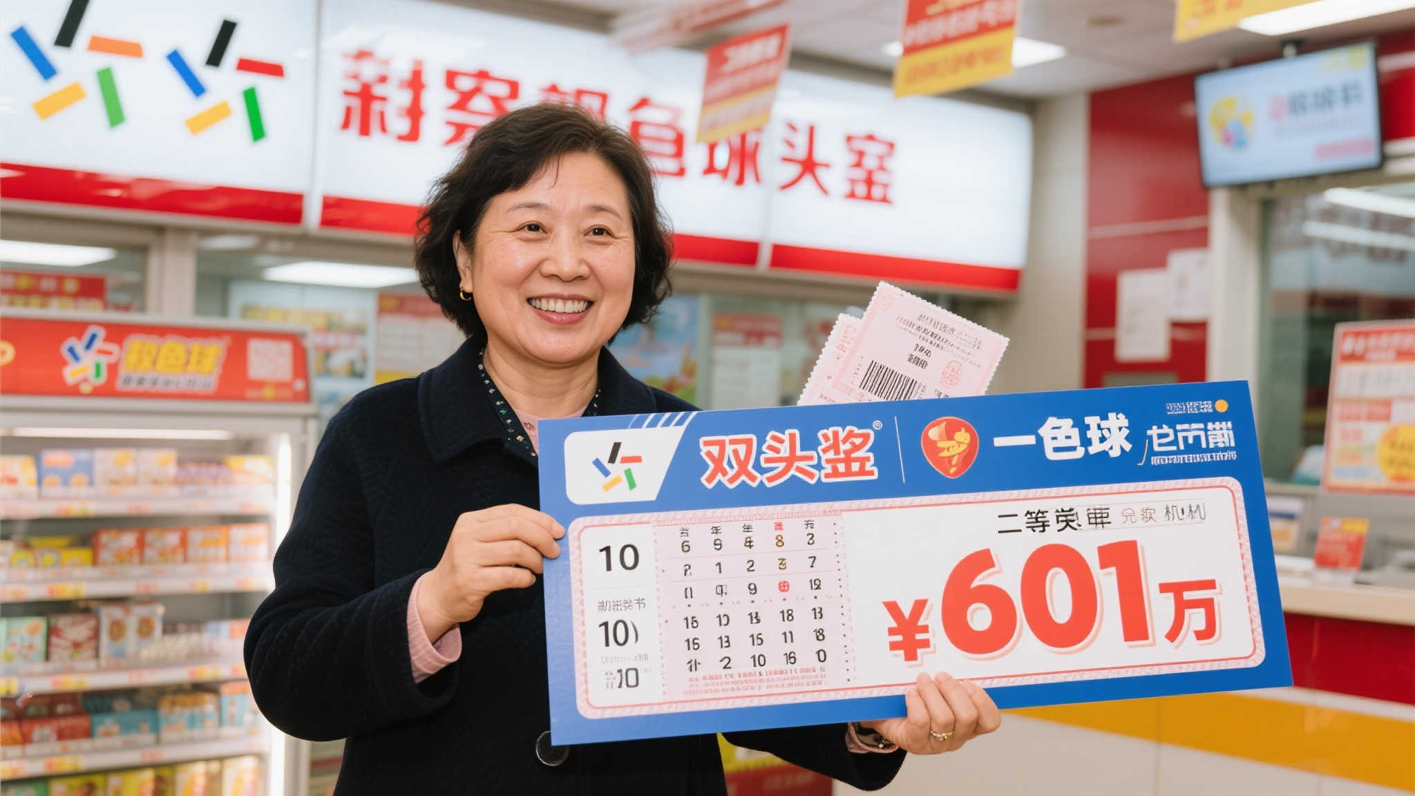 女子喜获双色球601万大奖迅速领奖：曾摘二等奖