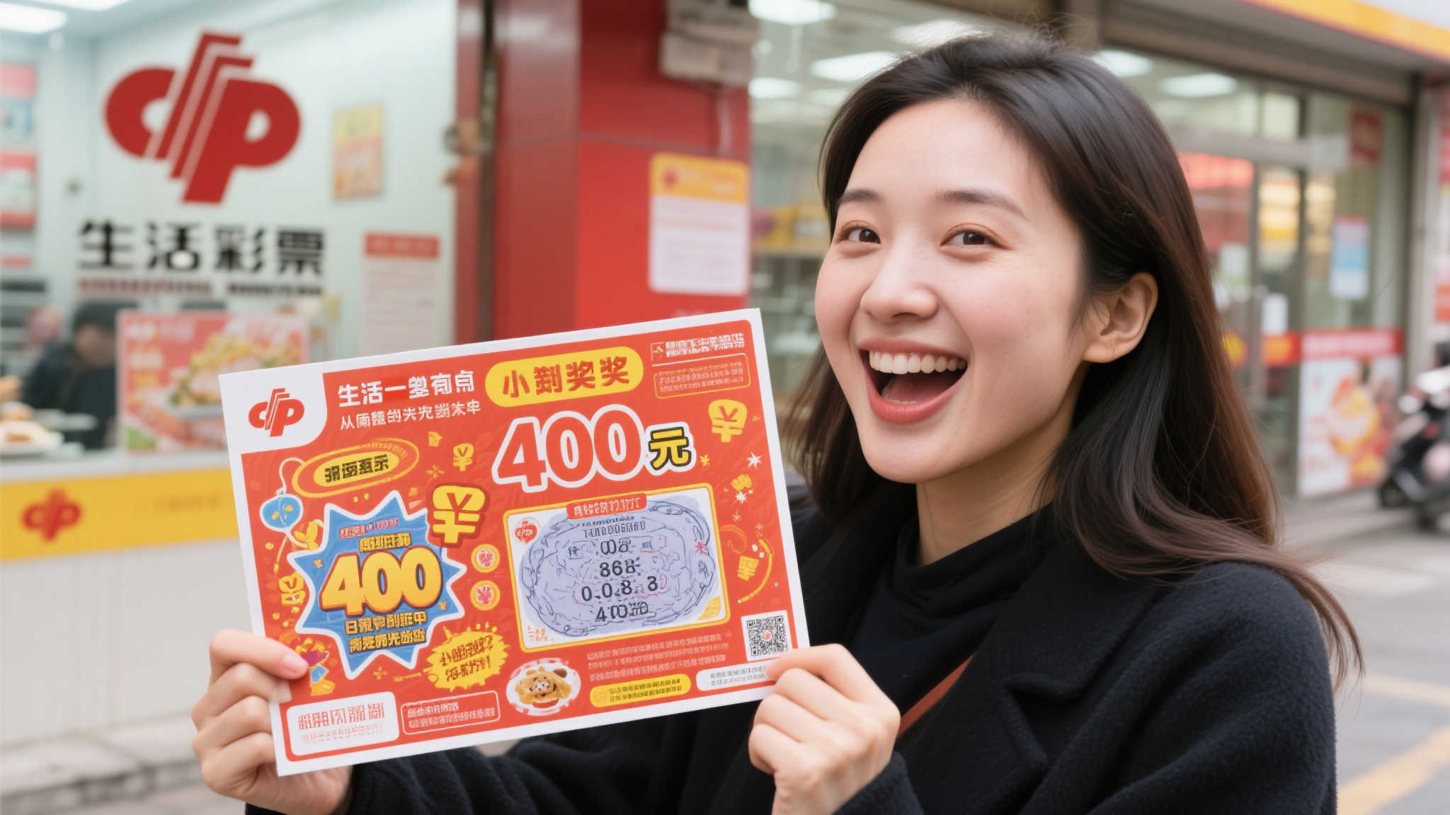 女子饭后闲逛意外刮中40万福彩，多次确认后仍难置信