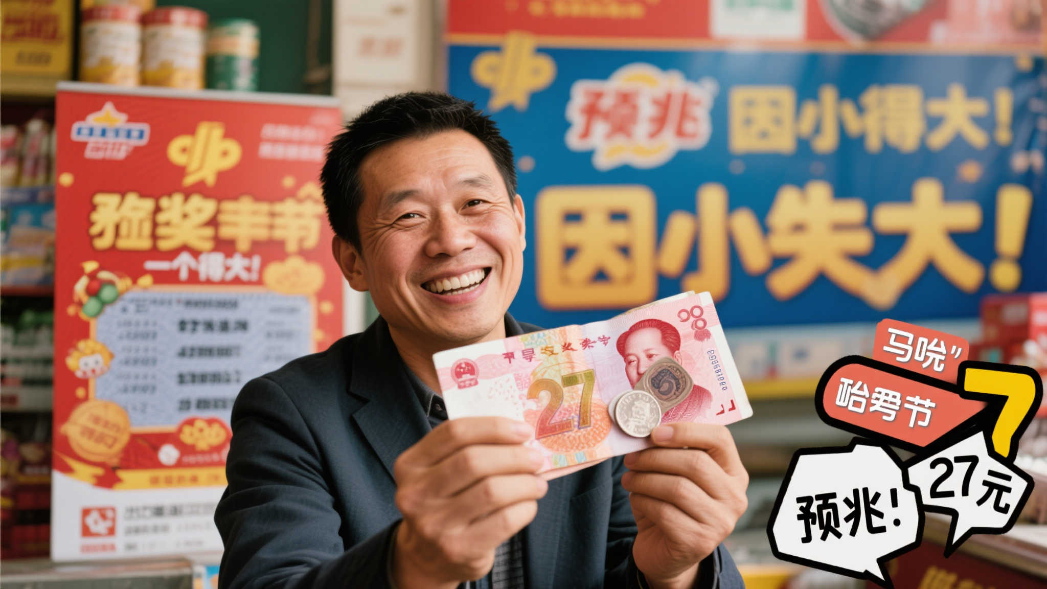 男子喜中体彩1.11亿实得8943万 口袋刚好剩27元零钱